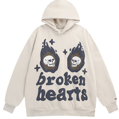 "BROKEN PLANET" BROKEN HEARTS HOODIE